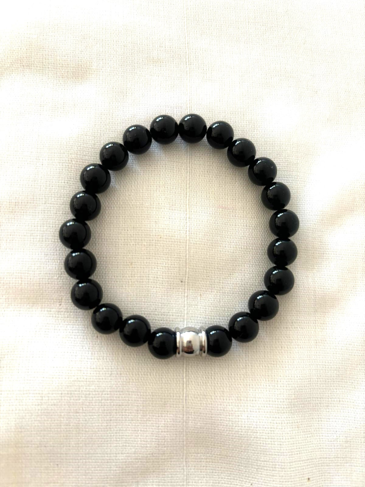Bracelet mixte H/F "Kiran" - Onyx noir