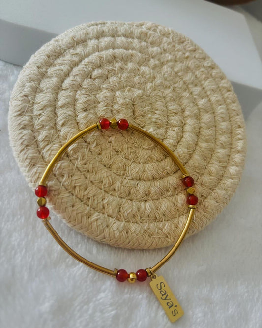 Bracelet "Nithya" - Cornaline
