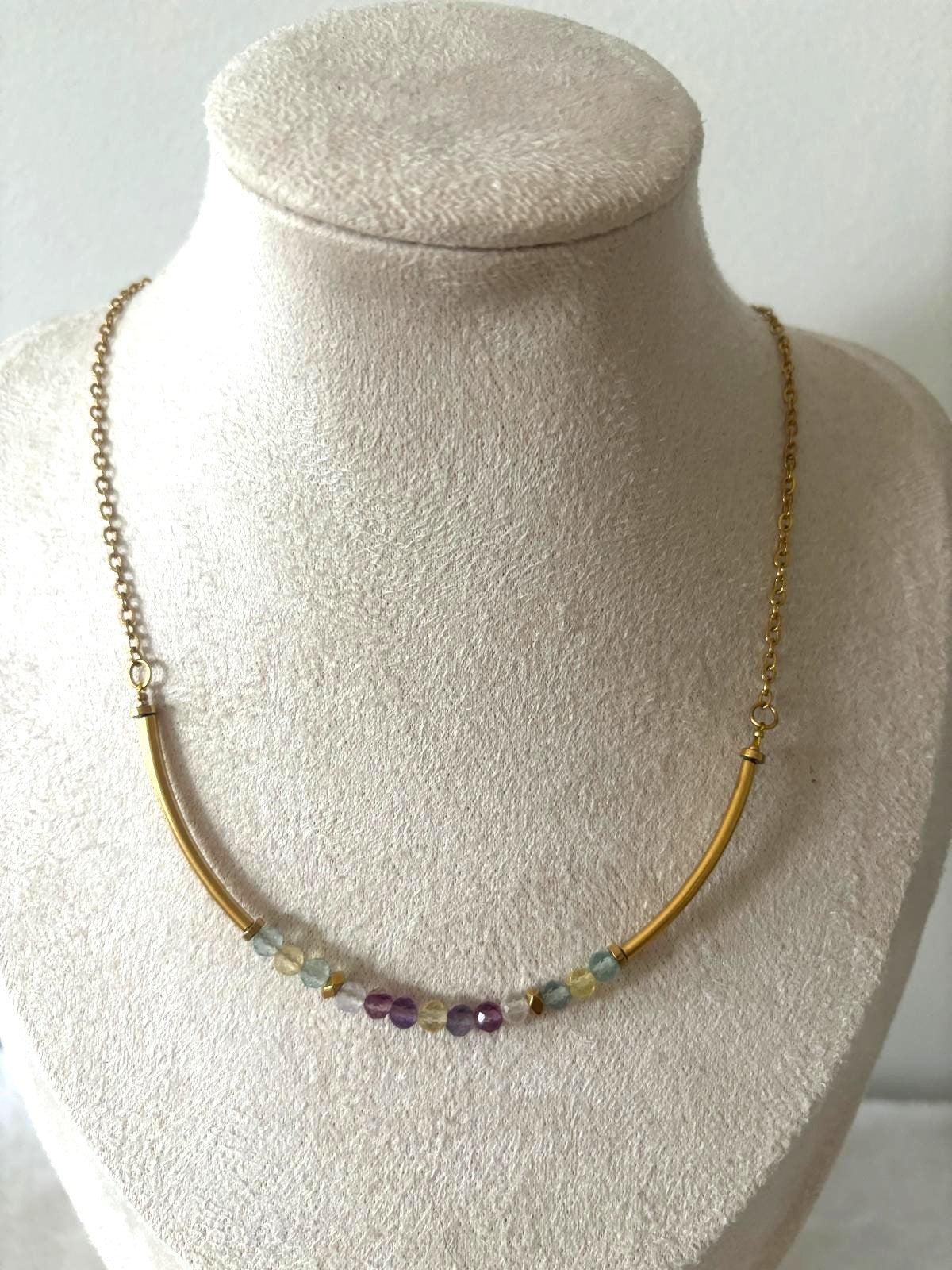 Collier "Naomie" - Fluorite