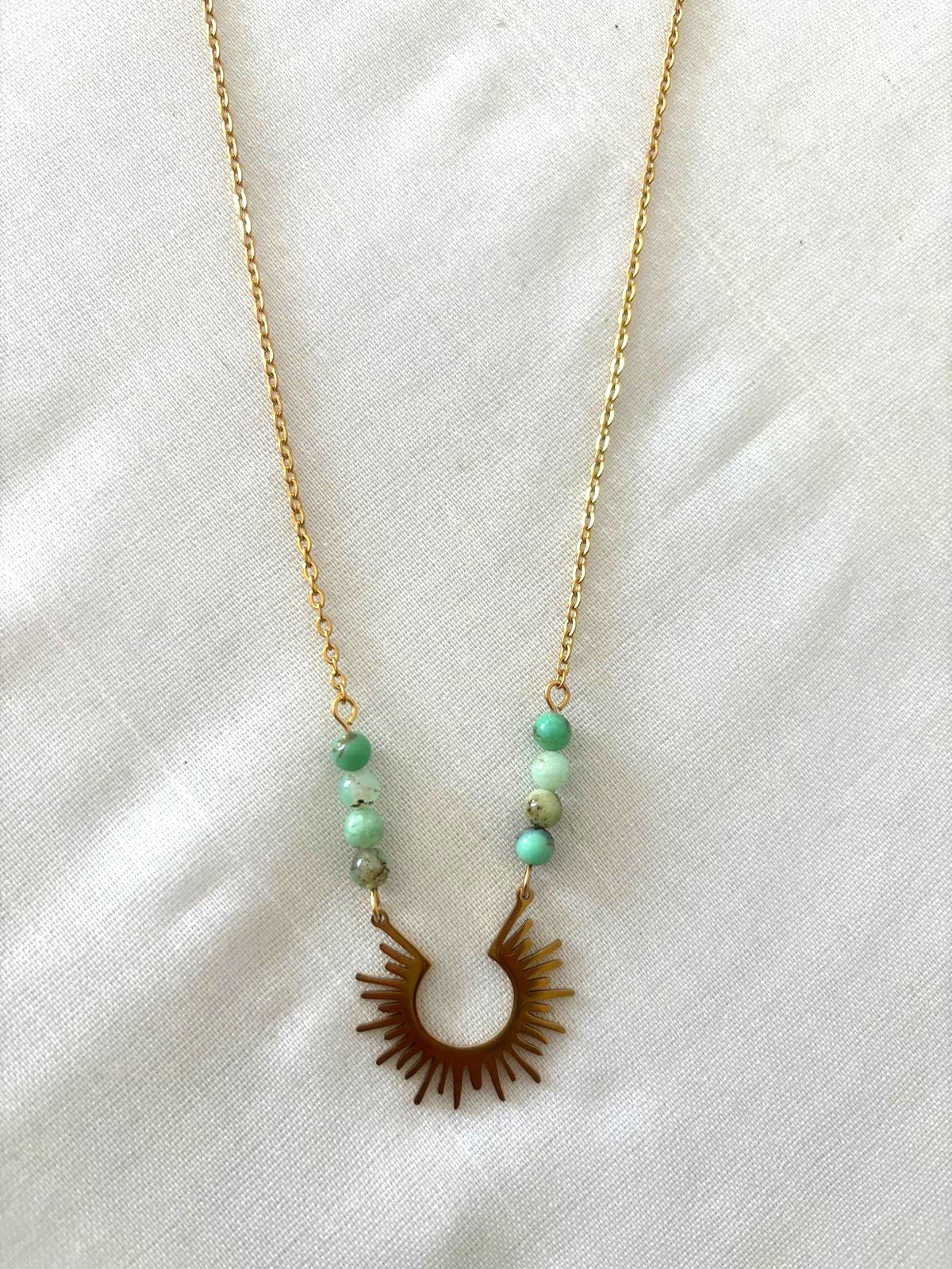 Collier "Surya" - Chrysoprase