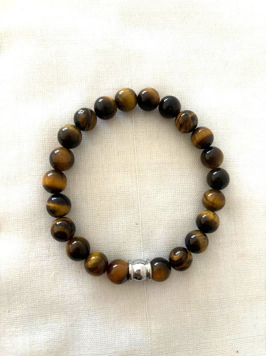 Bracelet mixte "Kiran" - Œil de tigre