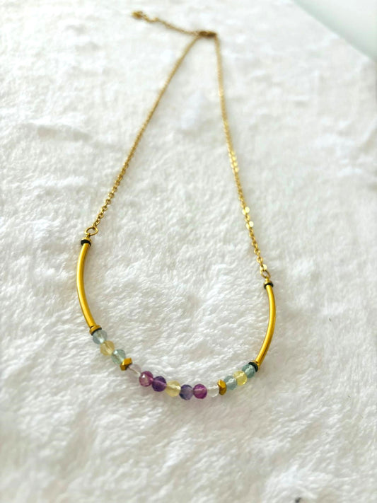 Collier "Naomie" - Fluorite